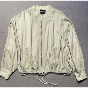 Steve Madden Jacket Women Size XXL Light Green Full Zip Elastic Collar‎ Outewear